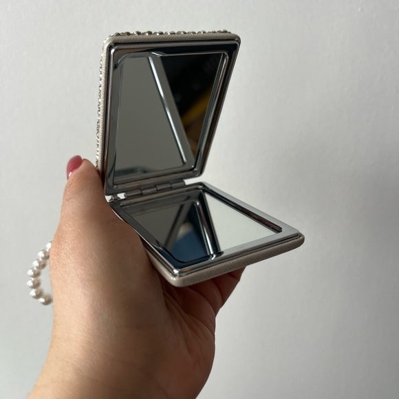 Rhinestone Compact Mirror – Magnifying – New – Wrist Strap - key chain - Picture 7 of 11